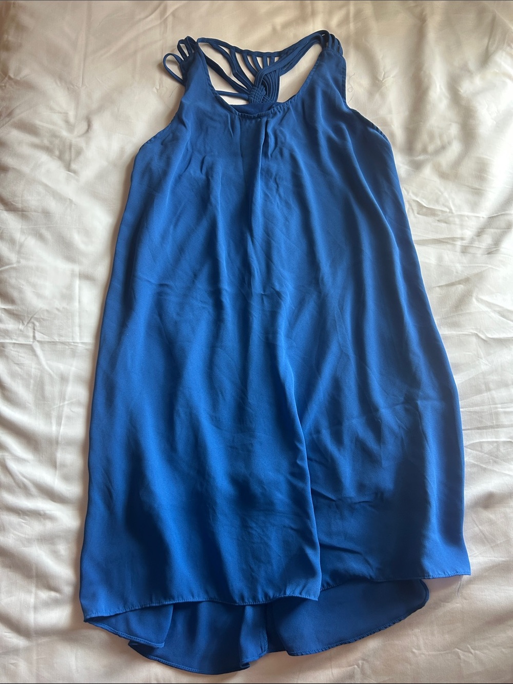 Umgee Royal Blue High-Low Sleeveless Dress with Strappy Back
